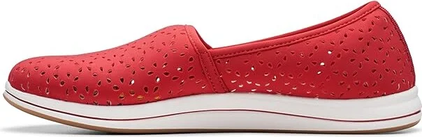 Clarks Breeze Emily Women's Shoes Cherry Textile : 9.5 D - Wide, Synthetic - Image 5