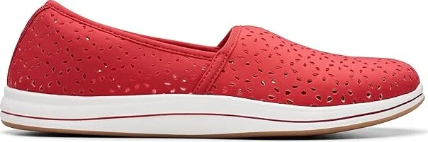Clarks Breeze Emily Women's Shoes Cherry Textile : 9.5 D - Wide, Synthetic - Image 6