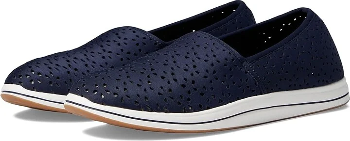 Clarks Breeze Emily Women's Shoes Navy Synthetic : 8 A - Narrow
