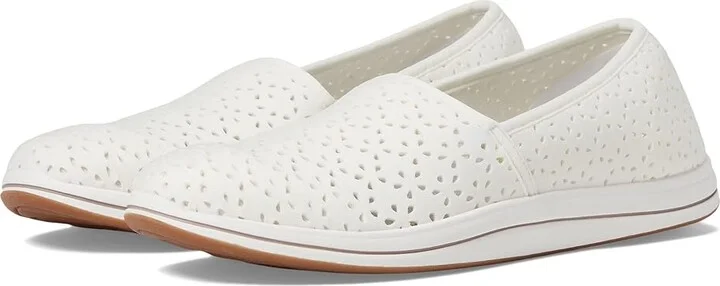 Clarks Breeze Emily Women's Shoes White Synthetic : 7.5 A - Narrow