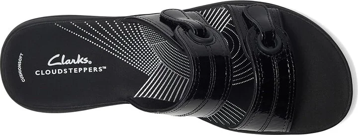 Clarks Breeze Maye Women's Sandals Black Patent Synthetic : 8 B - Medium - Image 2