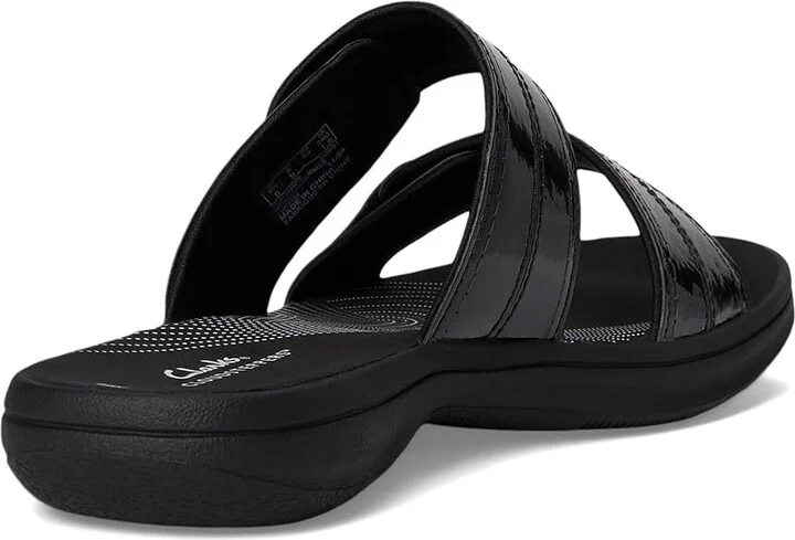 Clarks Breeze Maye Women's Sandals Black Patent Synthetic : 8 B - Medium - Image 4