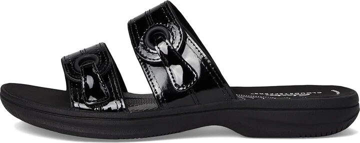 Clarks Breeze Maye Women's Sandals Black Patent Synthetic : 8 B - Medium - Image 6