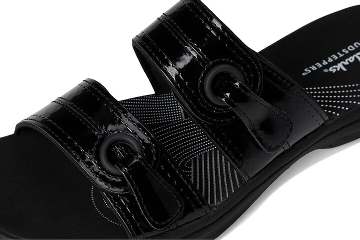 Clarks Breeze Maye Women's Sandals Black Patent Synthetic : 8 B - Medium - Image 7
