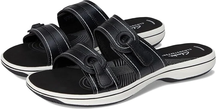Clarks Breeze Maye Women's Sandals Black Synthetic : 9 B - Medium