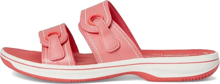 Clarks Breeze Maye Women's Sandals Bright Coral Synthetic : 7 B - Medium - Image 6