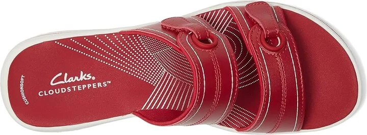 Clarks Breeze Maye Women's Sandals Cherry Synthetic : 7 B - Medium - Image 2