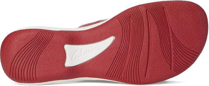 Clarks Breeze Maye Women's Sandals Cherry Synthetic : 7 B - Medium - Image 3