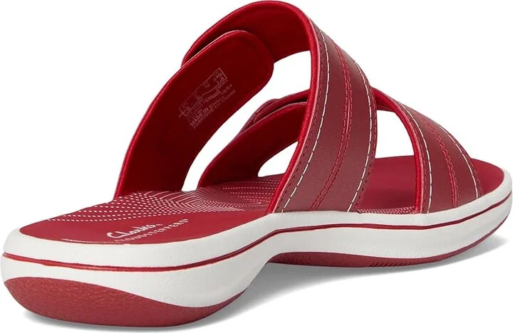 Clarks Breeze Maye Women's Sandals Cherry Synthetic : 7 B - Medium - Image 4