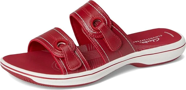 Clarks Breeze Maye Women's Sandals Cherry Synthetic : 7 B - Medium - Image 5