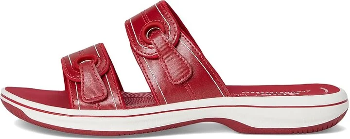 Clarks Breeze Maye Women's Sandals Cherry Synthetic : 7 B - Medium - Image 6