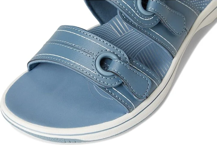 Clarks Breeze Maye Women's Sandals Denim Synthetic : 11 B - Medium - Image 7