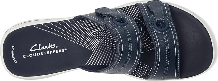 Clarks Breeze Maye Women's Sandals Navy Synthetic : 10 B - Medium - Image 2
