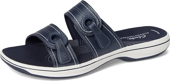 Clarks Breeze Maye Women's Sandals Navy Synthetic : 10 B - Medium - Image 5