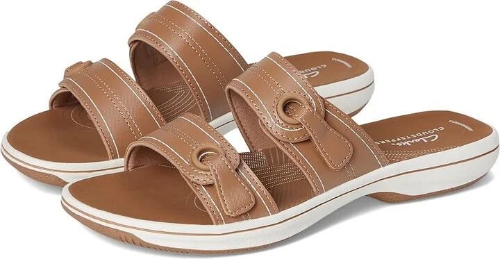 Clarks Breeze Maye Women's Sandals Warm Beige Synthetic : 9 B - Medium
