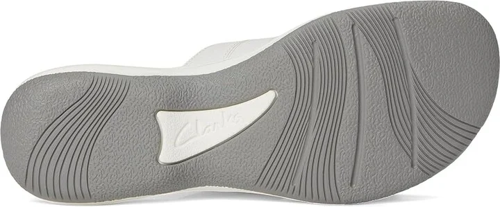 Clarks Breeze Maye Women's Sandals White Synthetic : 9 B - Medium - Image 3