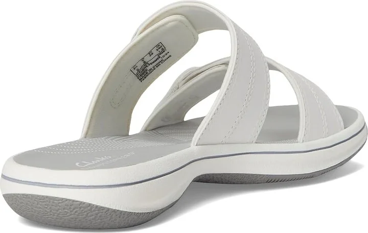 Clarks Breeze Maye Women's Sandals White Synthetic : 9 B - Medium - Image 4