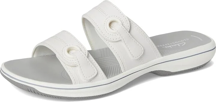 Clarks Breeze Maye Women's Sandals White Synthetic : 9 B - Medium - Image 5