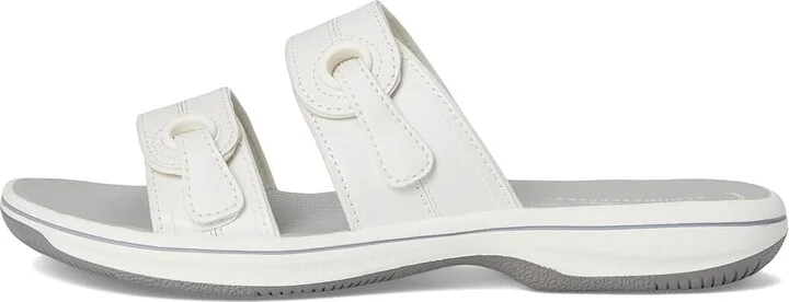 Clarks Breeze Maye Women's Sandals White Synthetic : 9 B - Medium - Image 6
