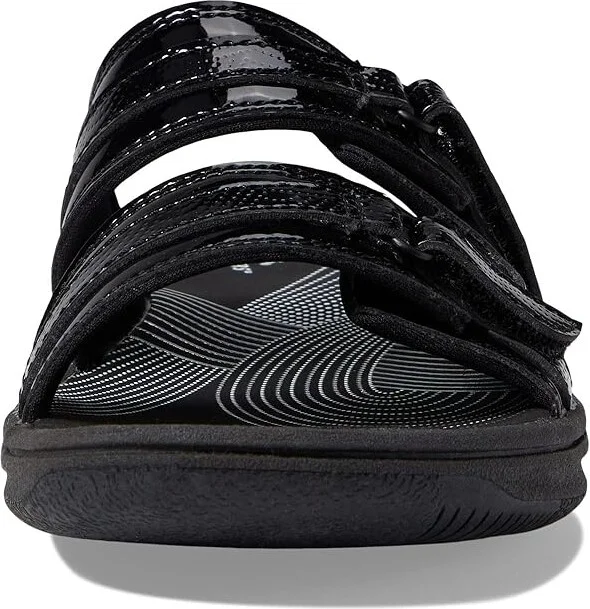 Clarks Breeze Piper Women's Shoes Black Patent Synthetic : 7 B - Medium - Image 2