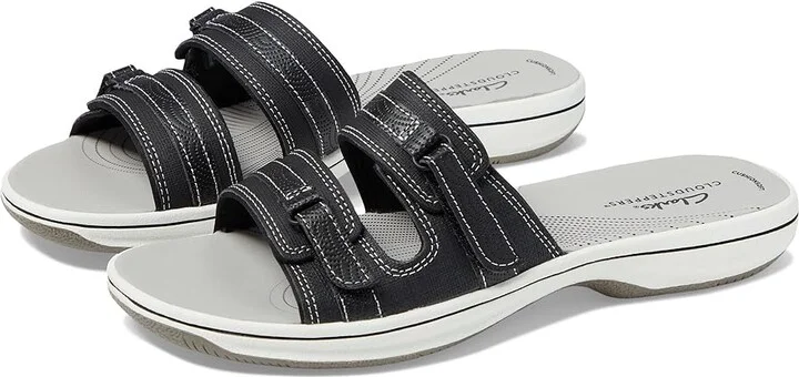 Clarks Breeze Piper Women's Shoes Black Synthetic : 6 B - Medium
