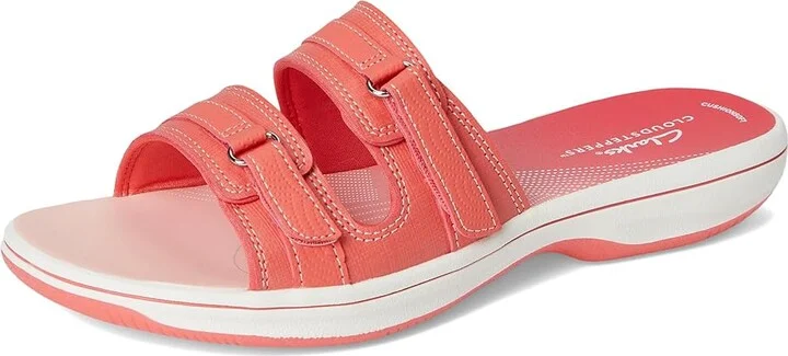 Clarks Breeze Piper Women's Shoes Bright Coral Ombre Synthetic : 5 B - Medium - Image 5