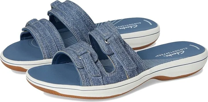 Clarks Breeze Piper Women's Shoes Dark Denim Synthetic : 12 B - Medium