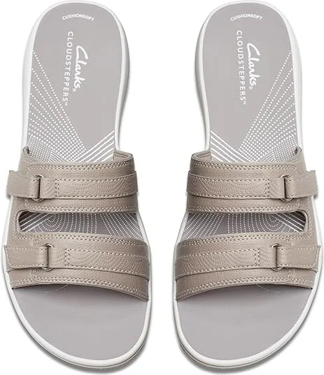 Clarks Breeze Piper Women's Shoes Light Taupe Synthetic : 7 B - Medium - Image 2
