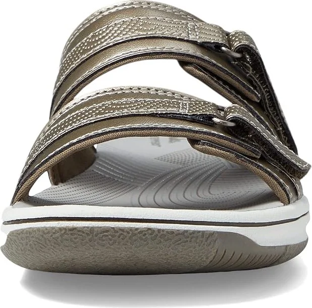 Clarks Breeze Piper Women's Shoes Pewter Synthetic : 5 B - Medium - Image 2