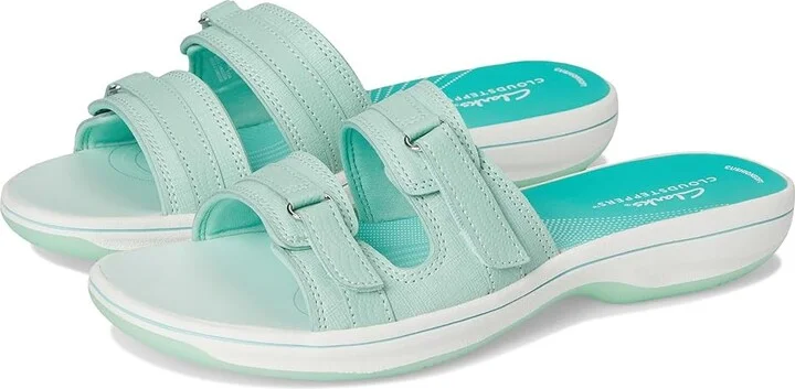 Clarks Breeze Piper Women's Shoes Turquoise Ombre Synthetic : 8 B - Medium