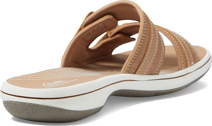 Clarks Breeze Piper Women's Shoes Warm Beige Synthetic : 6 B - Medium - Image 4