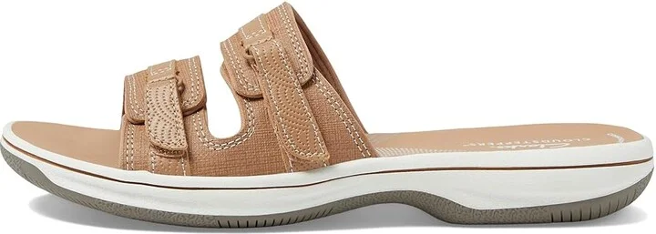 Clarks Breeze Piper Women's Shoes Warm Beige Synthetic : 6 B - Medium - Image 5