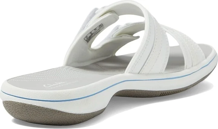 Clarks Breeze Piper Women's Shoes White Synthetic : 5 B - Medium - Image 4