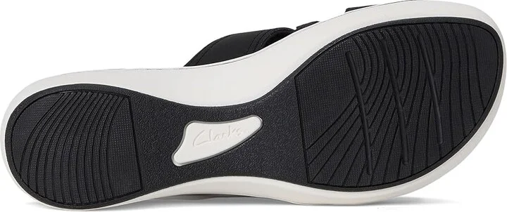 Clarks Breeze Rae Mia Women's Sandals Black Synthetic : 8 D - Wide - Image 3