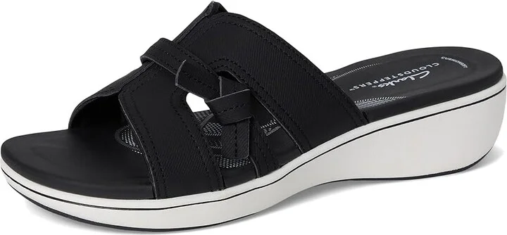 Clarks Breeze Rae Mia Women's Sandals Black Synthetic : 8 D - Wide - Image 5