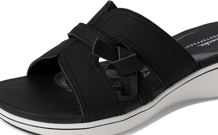 Clarks Breeze Rae Mia Women's Sandals Black Synthetic : 8 D - Wide - Image 7