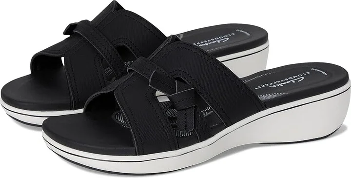 Clarks Breeze Rae Mia Women's Sandals Black Synthetic : 8 D - Wide