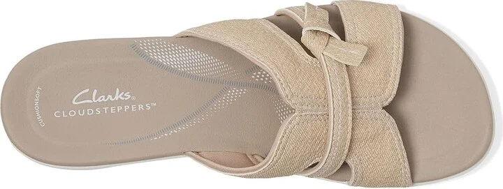 Clarks Breeze Rae Mia Women's Sandals Sand Interest Synthetic : 11 D - Wide - Image 2