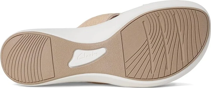 Clarks Breeze Rae Mia Women's Sandals Sand Interest Synthetic : 11 D - Wide - Image 3