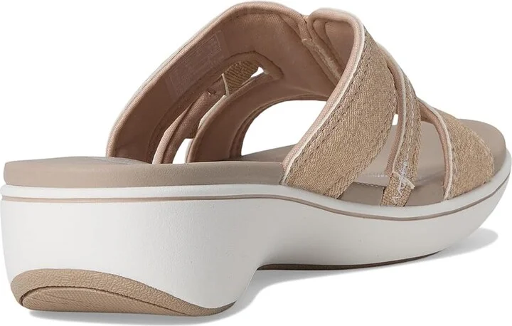 Clarks Breeze Rae Mia Women's Sandals Sand Interest Synthetic : 11 D - Wide - Image 4