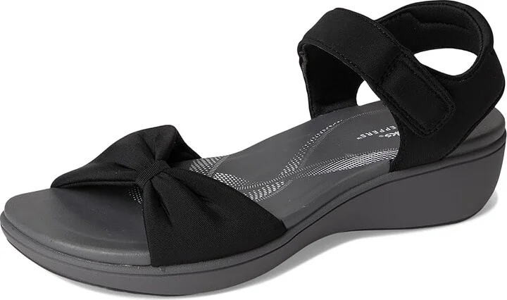 Clarks Breeze Rae Sara Women's Sandals Black Textile : 8 D - Wide, Synthetic - Image 5