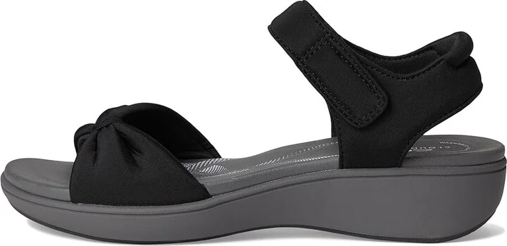 Clarks Breeze Rae Sara Women's Sandals Black Textile : 8 D - Wide, Synthetic - Image 6
