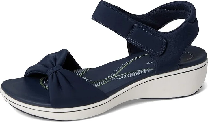 Clarks Breeze Rae Sara Women's Sandals Navy Textile : 8.5 D - Wide - Image 5