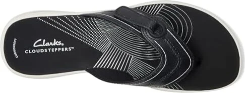 Clarks Breeze Reyna Women's Sandals Black Synthetic : 7 B - Medium - Image 2