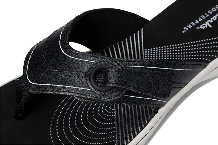 Clarks Breeze Reyna Women's Sandals Black Synthetic : 7 B - Medium - Image 7