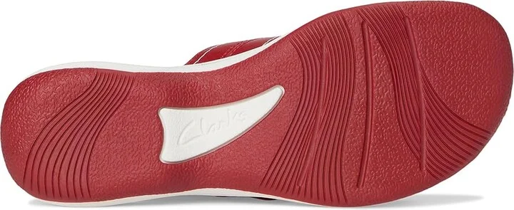 Clarks Breeze Reyna Women's Sandals Cherry Synthetic : 10 B - Medium - Image 3
