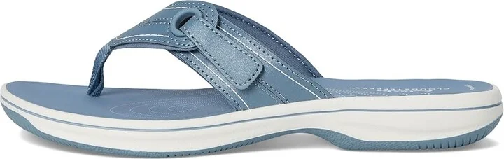 Clarks Breeze Reyna Women's Sandals Denim Synthetic : 12 B - Medium - Image 6