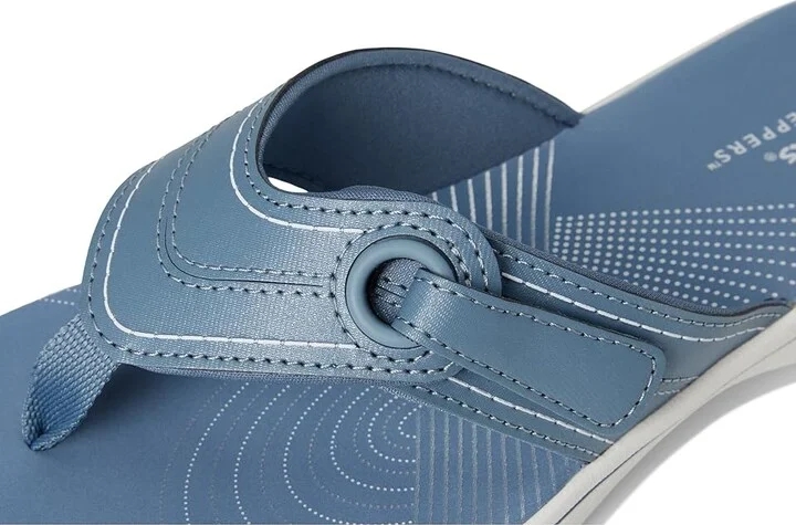 Clarks Breeze Reyna Women's Sandals Denim Synthetic : 12 B - Medium - Image 7