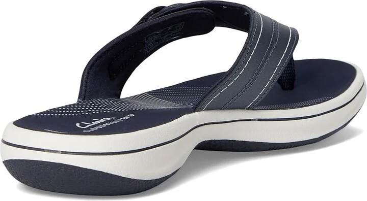 Clarks Breeze Reyna Women's Sandals Navy Synthetic : 8 B - Medium - Image 4