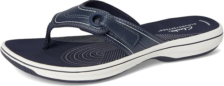 Clarks Breeze Reyna Women's Sandals Navy Synthetic : 8 B - Medium - Image 5